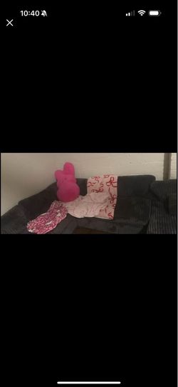 L shaped 4 Piece couch Dark grey