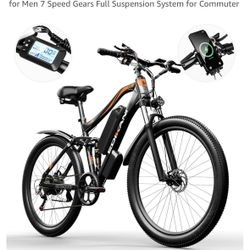 Mountain E-Bike Dual Suspension 