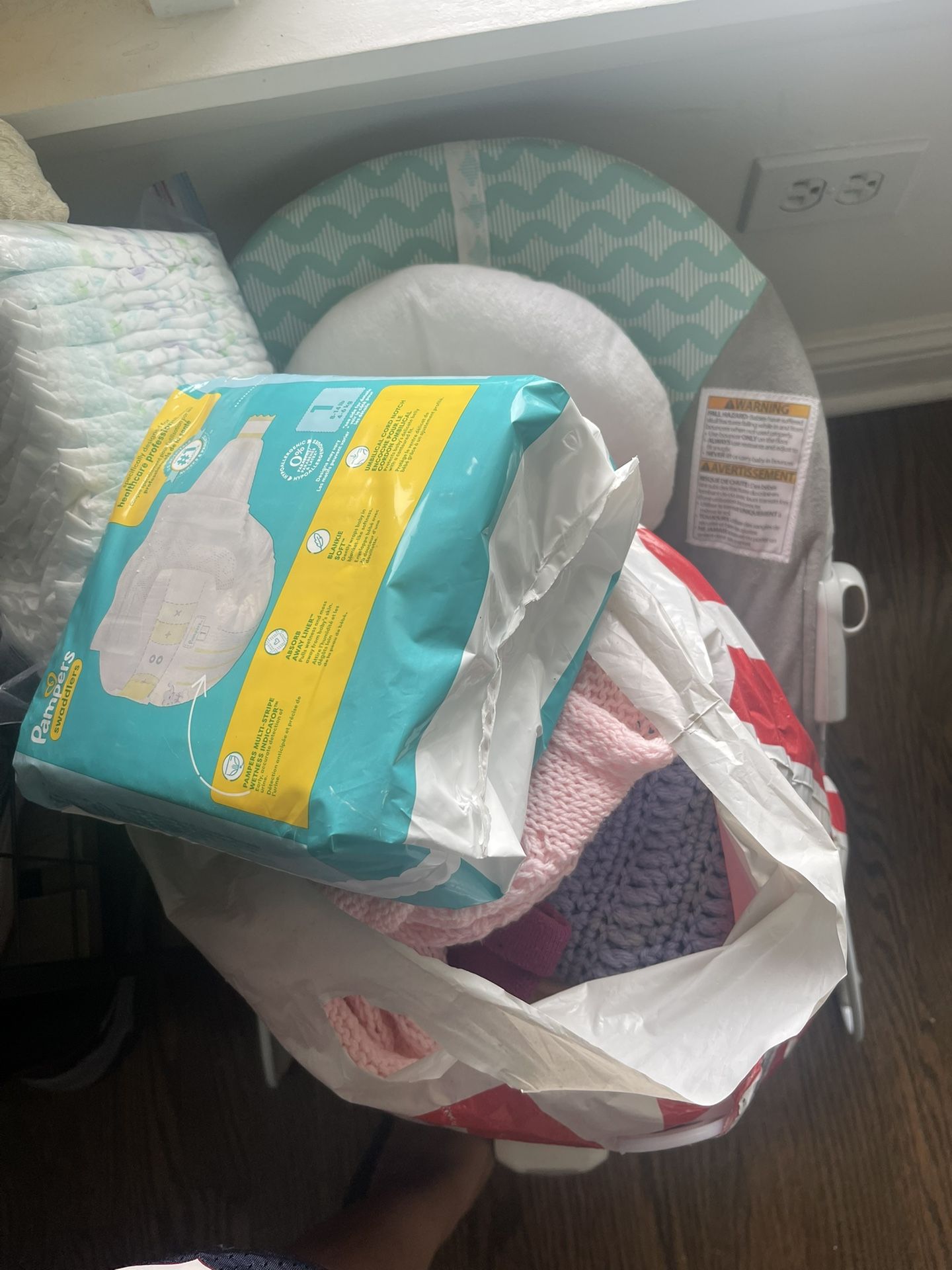 Bouncer,clothes, Diapers