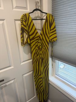 Jluxlabel - brown green dress