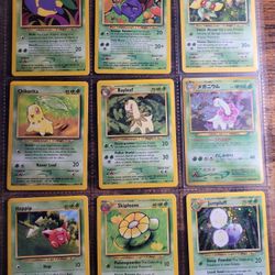 Pokemon Card Lot Grass Type Lot  