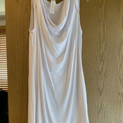 Fabletics Active Dress: White dress solid. Size Small