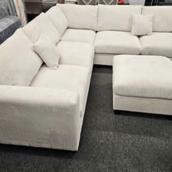 4 Pc Sectional Sofá With Ottoman