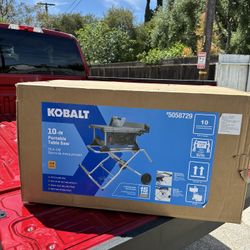 Brand New  KOBALT 10”portable Table Saw 