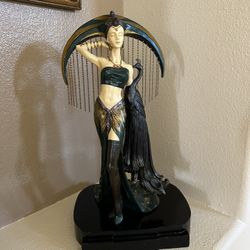 Erte Figurine - Veronese Dancer with Peacock