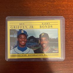 Ken Griffey & Barry Bonds Fleer Baseball Card