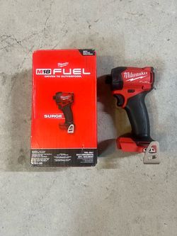 New Milwaukee M18 FUEL SURGE 18V Lithium-Ion Brushless Cordless 1/4 in. Hex Impact Driver (Battery Not Included)