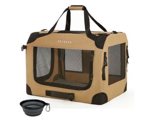Petseek Dog/Cat Carrier (Khaki)