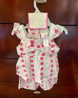 Little Lass pink floral skort set size 2T