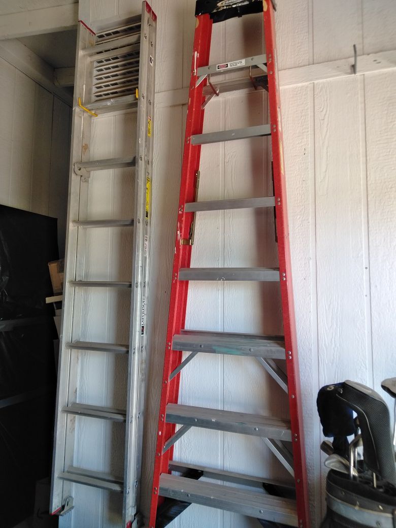 Two ladders! Like new!! (Red one is SOLD)