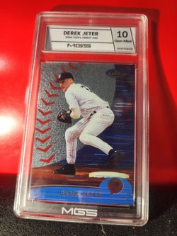2000 Topps Finest  Derek Jeter HOF #60 MGS 10 GEM MT.