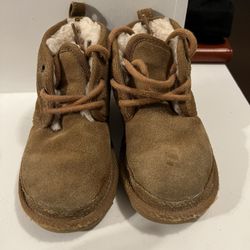 UGG NEUMEL II BOOT CHESTNUT SUEDE SHEEPSKIN Toddlers Size 10 #1001516