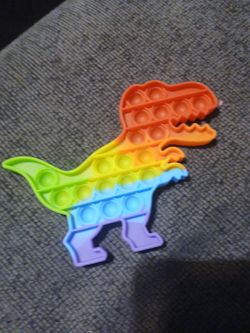 Rainbow Dinosaur Pop It Fidget Toy