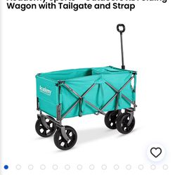 Academy Sports + Outdoors XL Folding Wagon with Tailgate and Strap