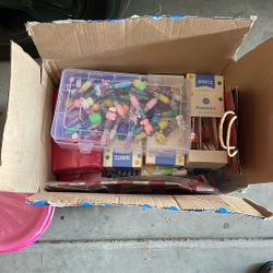 Box Of Free unused Kids Party Supplies