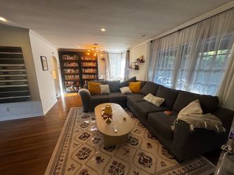 Big Grey Couch - Living Spaces