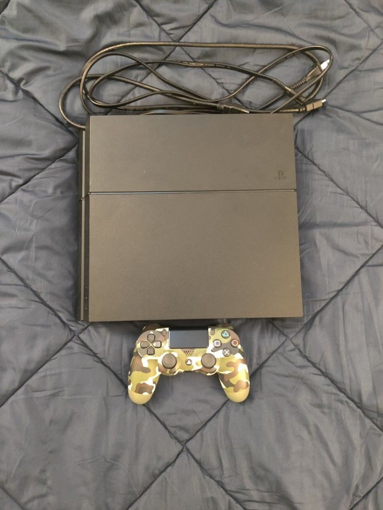 PlayStation 4 With Controller And Cords