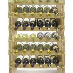 6 Tier Bamboo Wine Rack