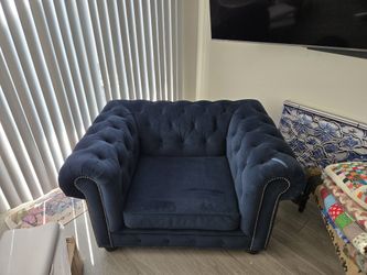 Chesterfield Couch And Sitting Chair