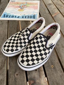 Checkered Vans 4y