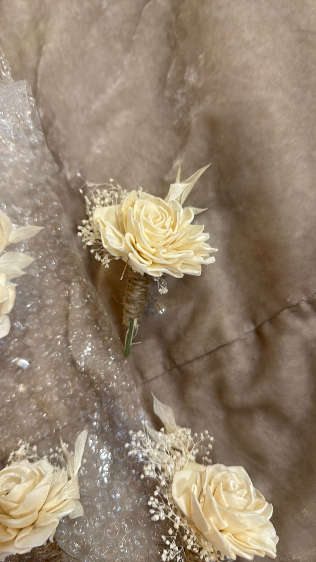 Wedding 8  Boutonnière Beautiful Men’s Custom Made  