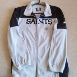 NFL Reebok New Orleans Saints Full-Zip Jacket Gray - Black