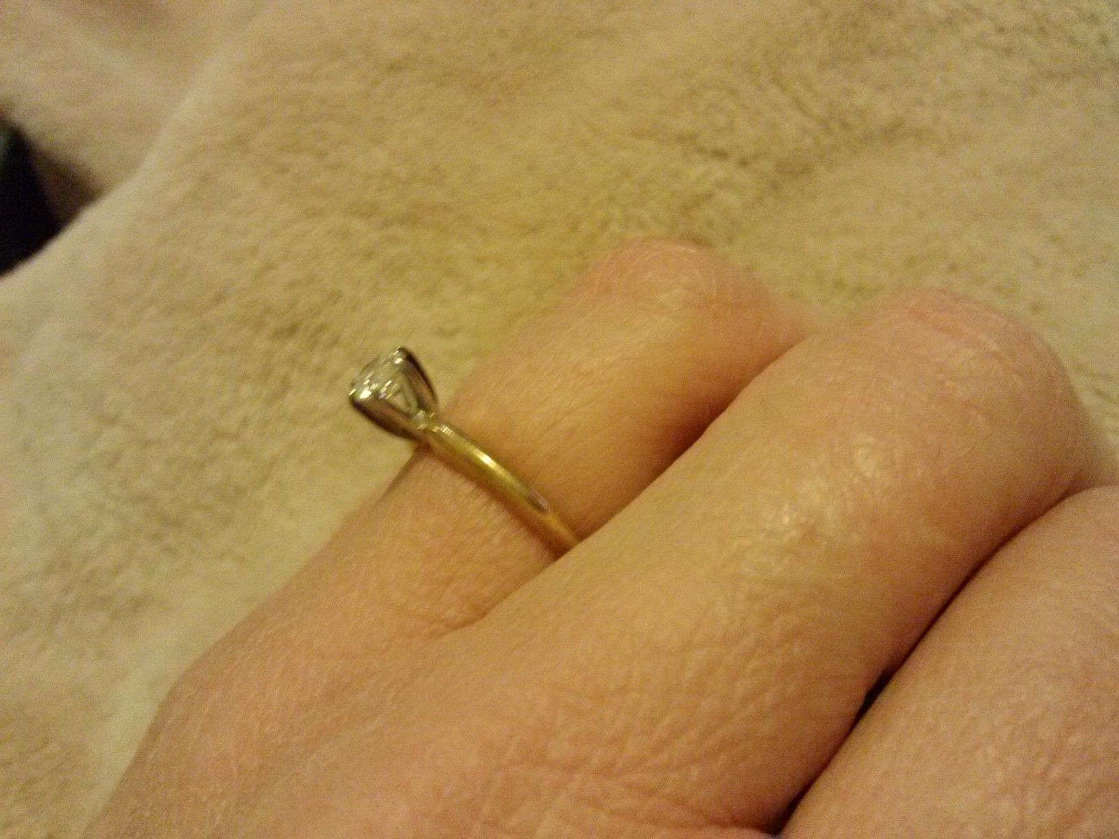 Diamond Ring 14K Gold &  .40 kwt --READ AD For SIZE CUT CLARITY 