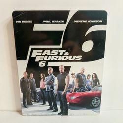 F6 Fast & Furious Six 2013 Steelbook Blu-ray DVD No Scratches On 2 Discs