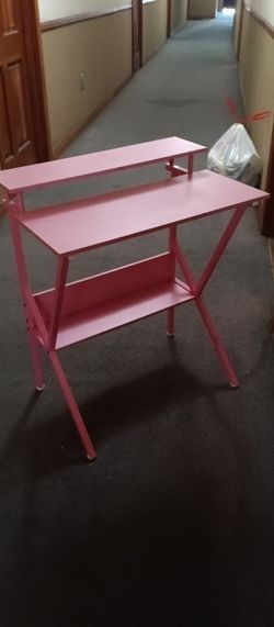Adorable Girls Pink Computer Table