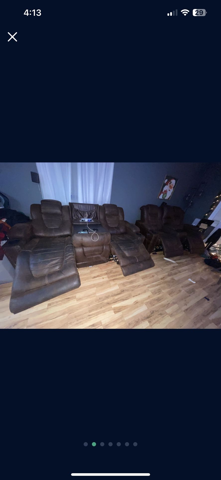 Recliner 2 Piece Sofa