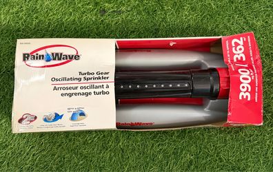 New In Box, Rainwave Turbo Gear Oscillating Sprinkler.  Please see my other items for sale.