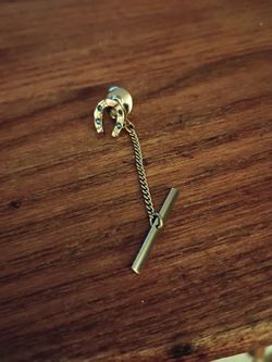 Horseshoe tie tack