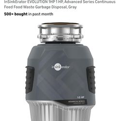 InSinkErator EVOLUTION 1HP 1 HP, Advanced Series Continuous Feed Food Waste Garbage Disposal - NEW