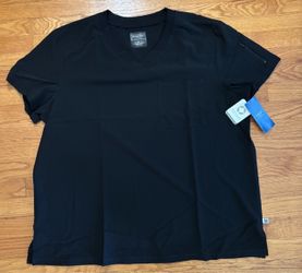 Cherokee Medical Uniforms Scrub Top Men’s 2XL Black V Neck CK824A RN93643 New