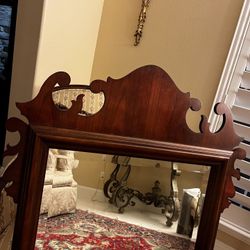 Mirror, Vintage ,real Wood, Heavy