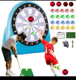 6ft Tall inflatable Soccer and Tennis Dart Game