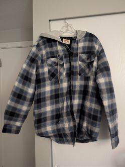 Wrangler Authentics Men's Long Sleeve Quilted Lined Flannel Shirt Jacket with Hood
Product Images and Videos