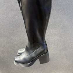 Black Knee High Boots 