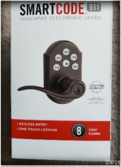 Kwikset SmartCode 911 Touchpad Electronic Lever Lock