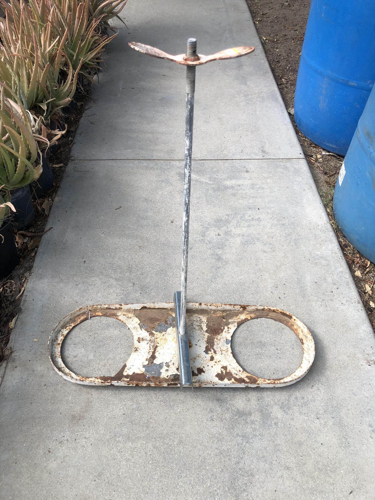 Double RV Propane Tank Holder