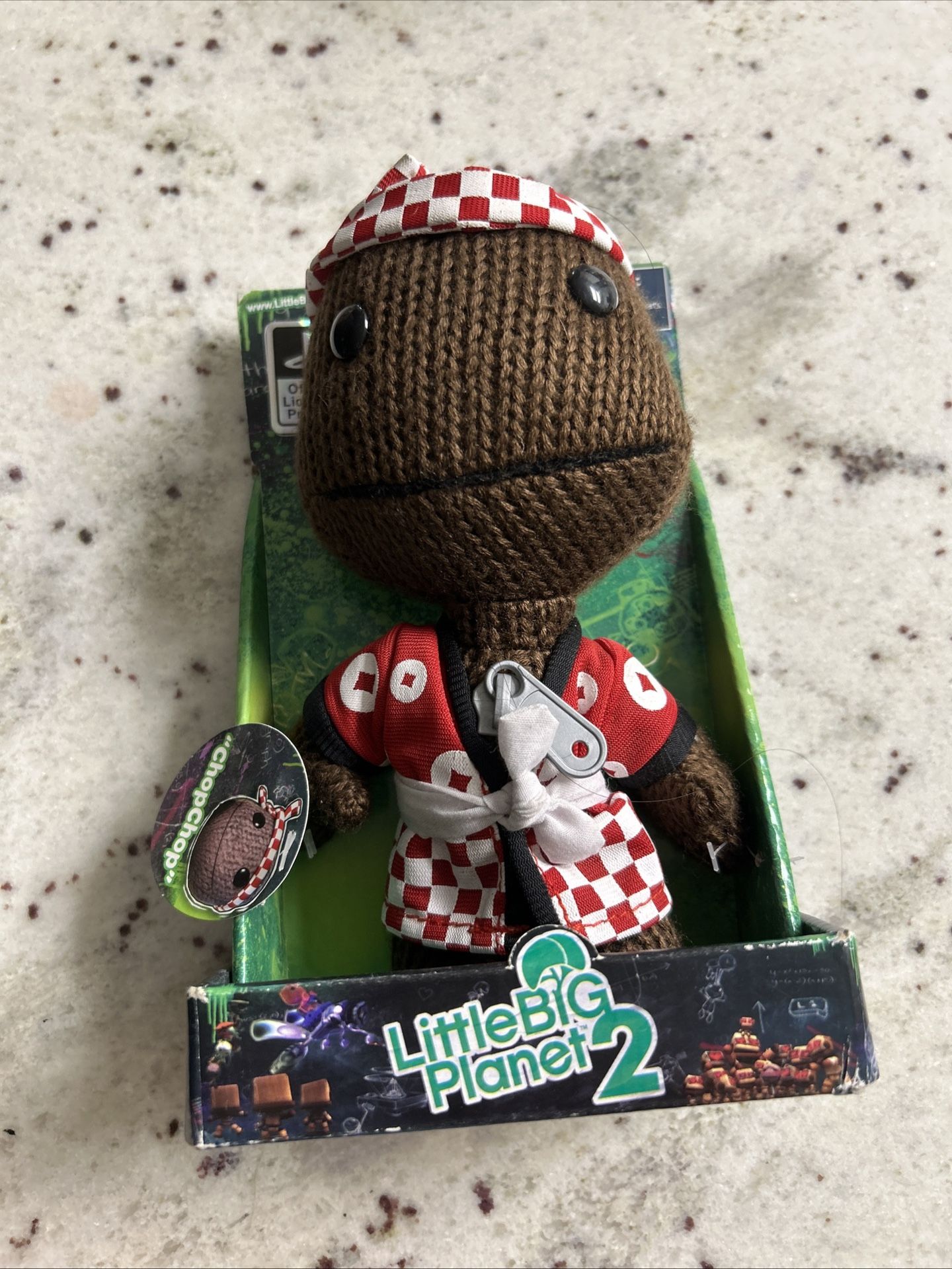 Little Big Planet 2 Playstation PS3 Senario Sackboy Plush - New Attached To Box