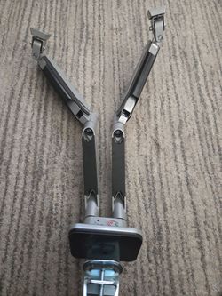 2 Dual monitor Desk Arm Mounts