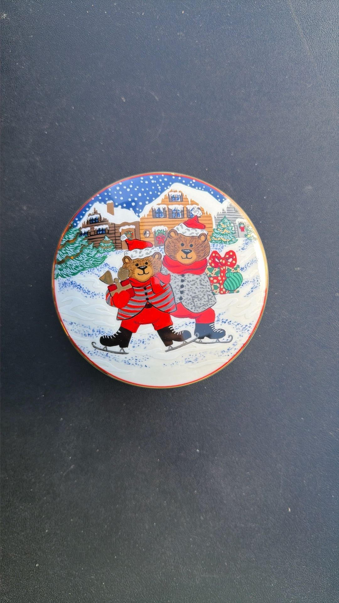 Mikasa Skating Trendy Bears Trinket Or Candy Dish 