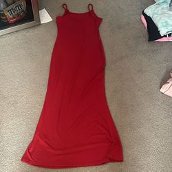 long red dress