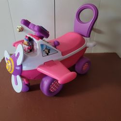Kiddieland Disney Minnie Activity Plane Ride-On Toy