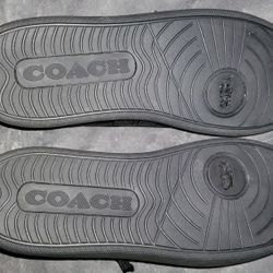 New Men's Black Coach tennis shoes size 11.5