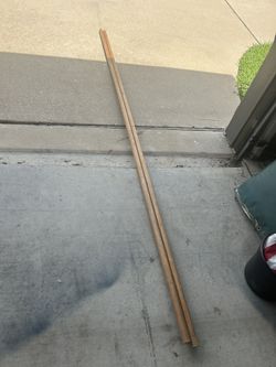 2 Pine Closet Rods