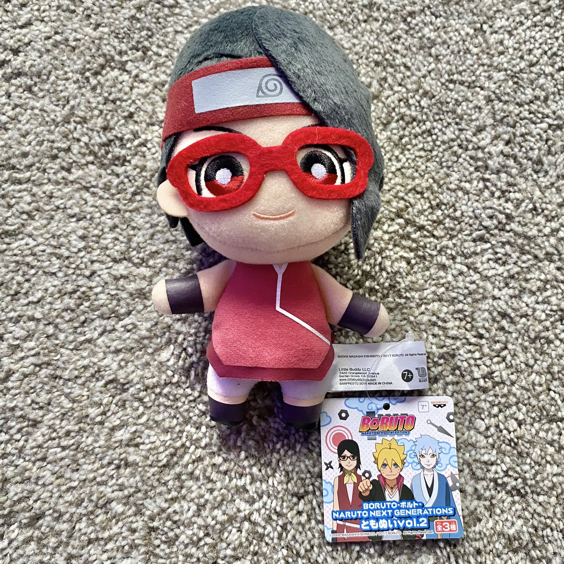 Banpresto Tomonui vol.2 Series Plush Doll Naruto Sarada Uchiha