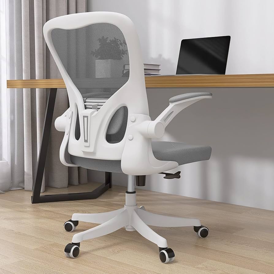 Monhey Office Chair Ergonomic Desk Chair with Lumbar Support&Headrest&Flip-up Arms Height Adjustable Rocking Swivel High Back $79.99