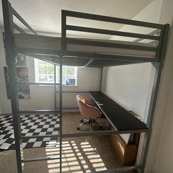 Loft bed + Desk 